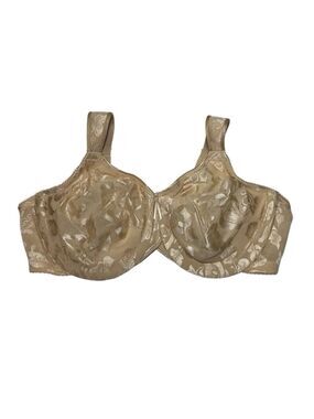 Wacoal Full Coverage Floral Lace Underwire Bra 34DD - Beige